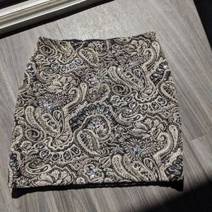 Guess Beaded Mini Pencil Skirt